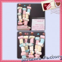 pincho de nubes (sin accesorios)  figura de fimo con gancho para añadir a los complementos (mínimo 10 unidades) 