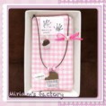 CONJUNTO DE COLLAR Y ANILLO TABLETA DE CHOCOLATE